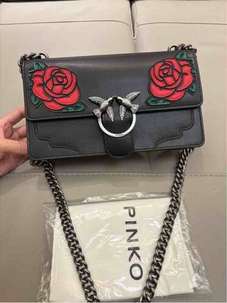 Borsa Pinko Love Bag con Rose Rosse