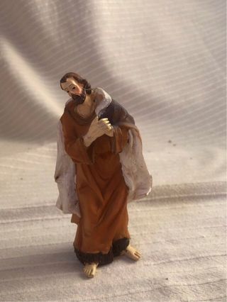 Portal de Belén con figuras