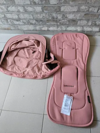 Capota ventilda  y colchoneta Bugaboo Fox rosa