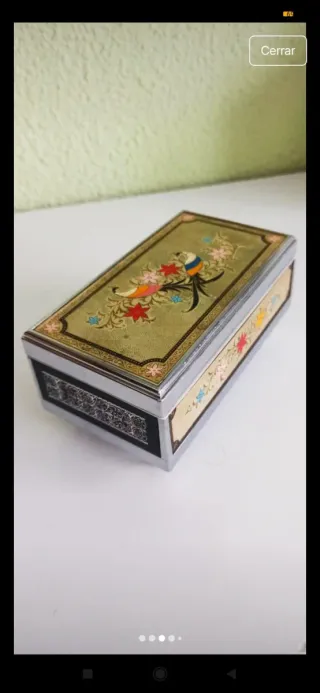 Caja de música decorada.Lady Mate. Sin usar.