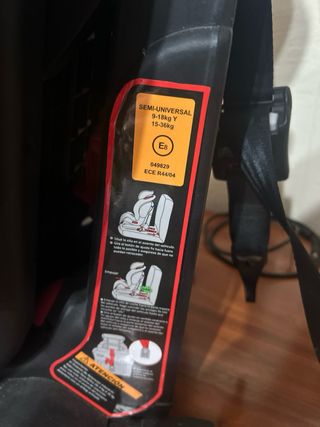 Silla coche infantil negra