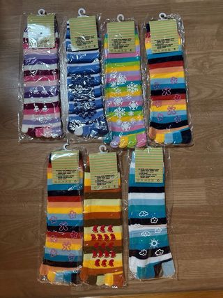 Pack 7 calcetines dedos separados nuevos