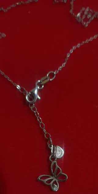 Cadena Plata 925 Mariposa