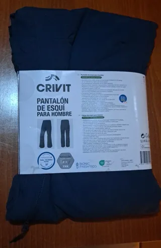 Pantalón de Esquí Hombre CRIVIT Azul Marino Talla