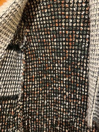 Casaco malha comprido multicolor