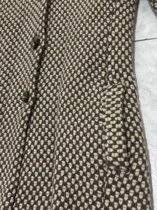 Cappotto donna con cappuccio beige/marrone