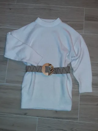 Jersey Blanco Bershka Talla L-XL