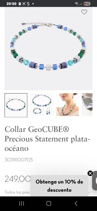 Pendientes Coeur de Lion dorados