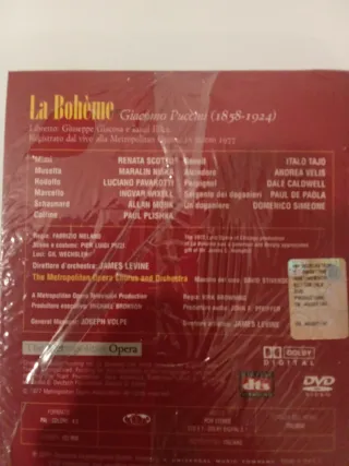 DVD Opera La Bohème Giacomo Puccini