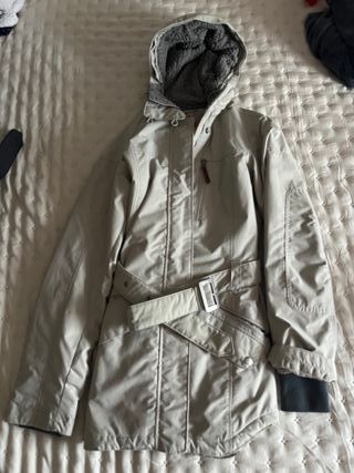 Abrigo Columbia gris mujer