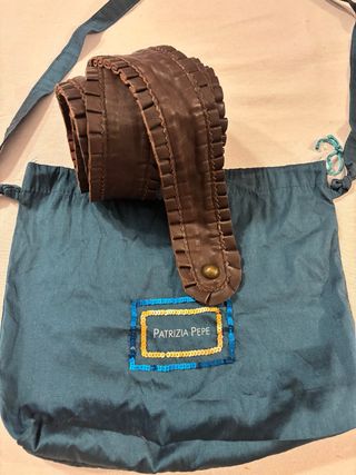 Cintura Patrizia Pepe vera pelle marrone