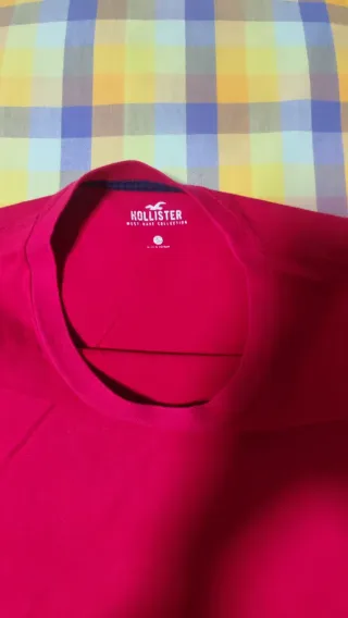 Camiseta Hollister Roja Talla S Hombre