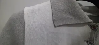 Camiseta ESCOLA gris y blanca talla M