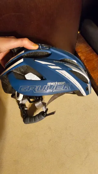 Casco Ciclismo Infantil Meteor Gruver Azul