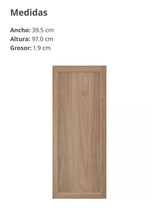 Puerta OXBERG IKEA efecto roble 40x97