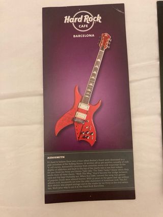 Hard Rock Cafe Barcelona y Paris Guitar Cards