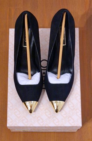 Decolletè,tacco,pelle scamosciata,nero,Liu Jo,n.38