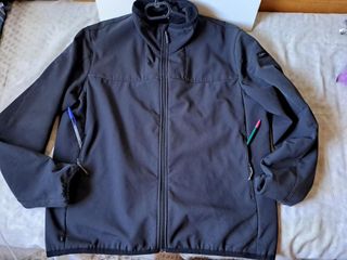 SOFTSHELL chaqueta FORCLAZ corta vientos negro L-X