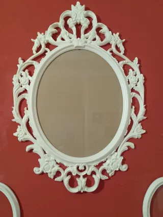 Marco grande elegante blanco