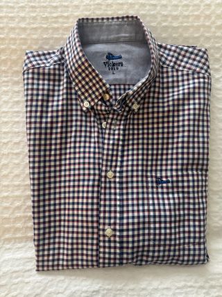 Camisa Vickers cuadros hombre Talla L