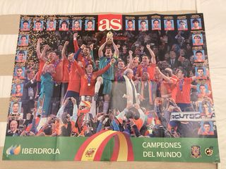 Póster Campeones del Mundo España 2010
