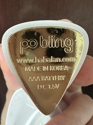 Limpiador Facial Sónico Pobling Blanco y Dorado