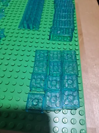 Peças Lego Azul Translúcidas