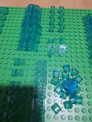 Peças Lego Azul Translúcidas