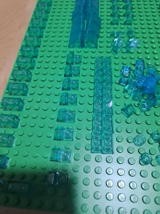 Peças Lego Azul Translúcidas
