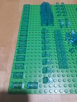 Peças Lego Azul Translúcidas