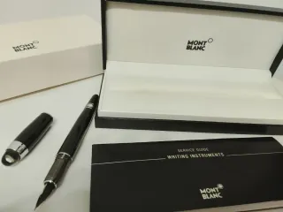 Pluma Montblanc Negra y Plateada