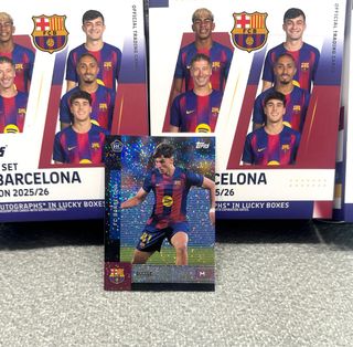Lote paralela refractor Topps Team set Barcelona