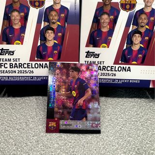 Lote paralela refractor Topps Team set Barcelona