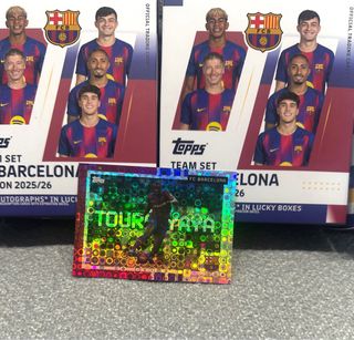 Lote paralela refractor Topps Team set Barcelona