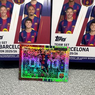Lote paralela refractor Topps Team set Barcelona