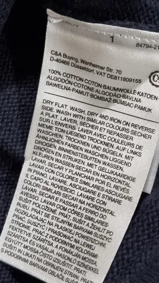 Rebeca azul marino nueva hombre XL