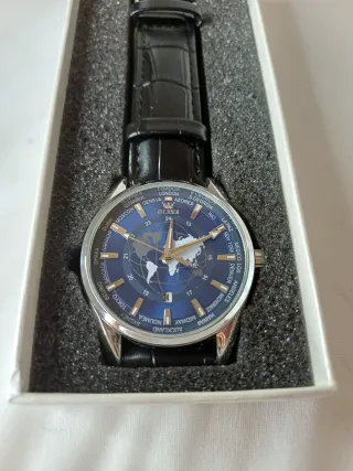 Reloj Olevs Negro y Azul