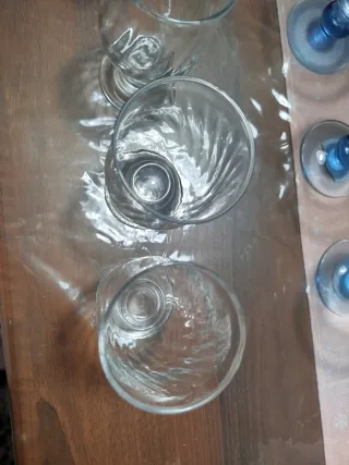 Set 4 Bicchieri Vetro Trasparente