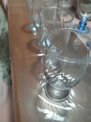 Set 4 Bicchieri Vetro Trasparente