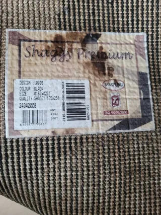 Tappeto moderno onde beige e nero