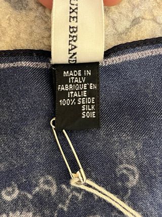 Foulard Golden Goose seta nero oro