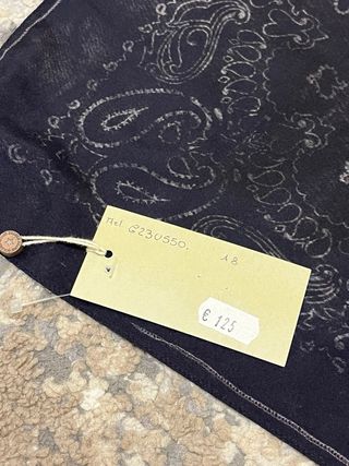 Foulard Golden Goose seta nero oro