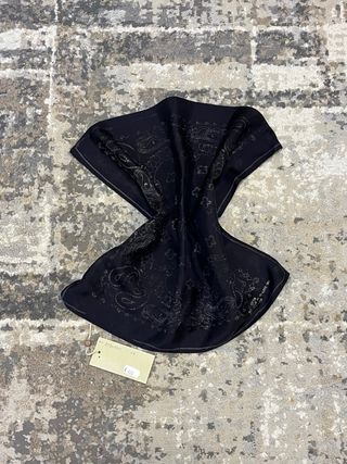Foulard Golden Goose seta nero oro
