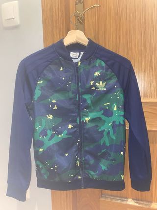 Chándal Adidas Camuflaje Azul y Verde