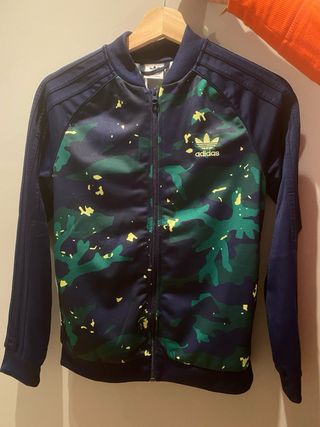 Chándal Adidas Camuflaje Azul y Verde