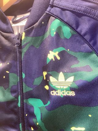 Chándal Adidas Camuflaje Azul y Verde