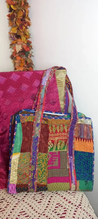 Bolso Tote Sri Nagar Multicolor