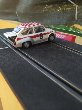 Coche Slot Fiat Abarth Blanco/Rojo