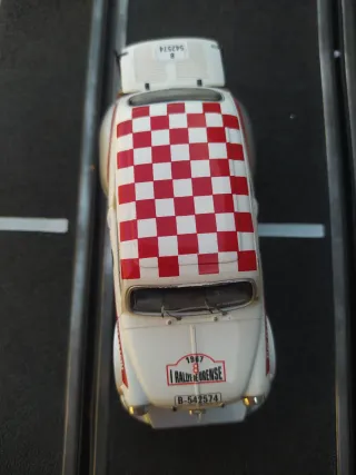 Coche Slot Fiat Abarth Blanco/Rojo