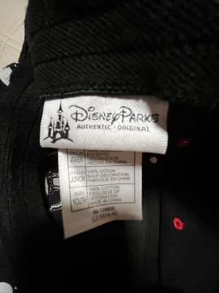 2 Gorras Negras Mickey Mouse y Las Vegas